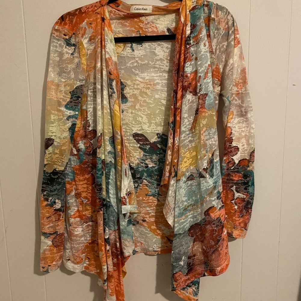 Calvin Klein S/M open cardigan